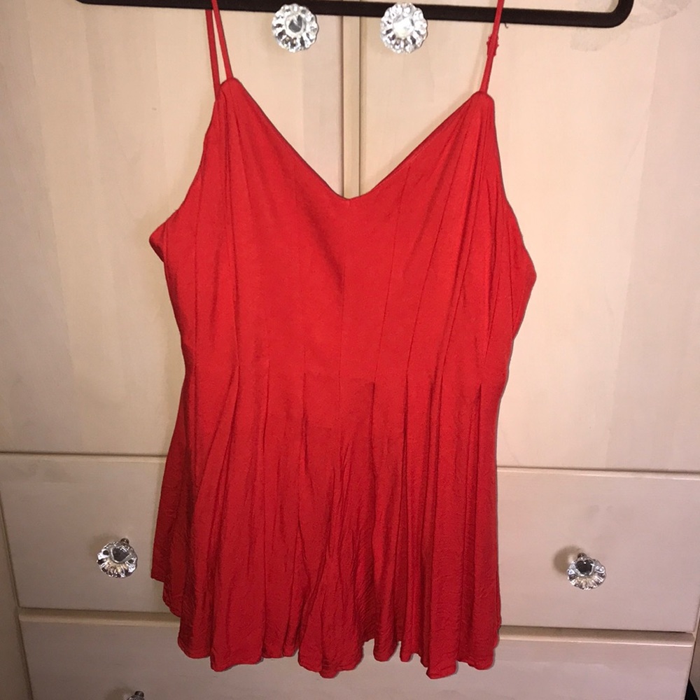 Dark orange romper